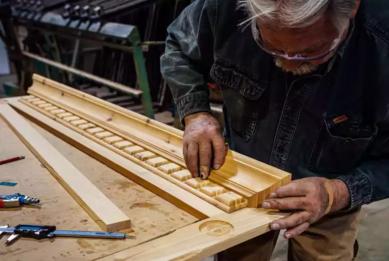 working on trim