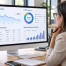 Marketing professional reviewing AEO and SEO performance